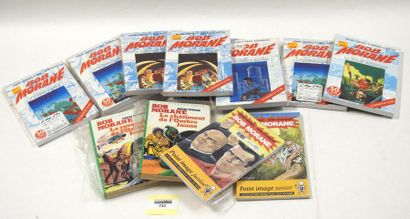 null BOB MORANE Carton comprenant 9 volumes des aventures de Bob Morane chez Ananké...