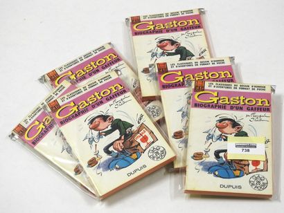FRANQUIN Lot de 6 volumes de Gaston Biographie d'un gaffeur, dans la collection Gag...
