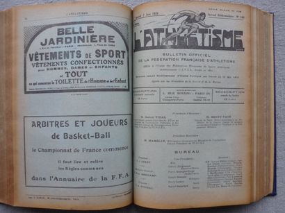 Revue «L'Athlétisme»
Belle reliure, serie...