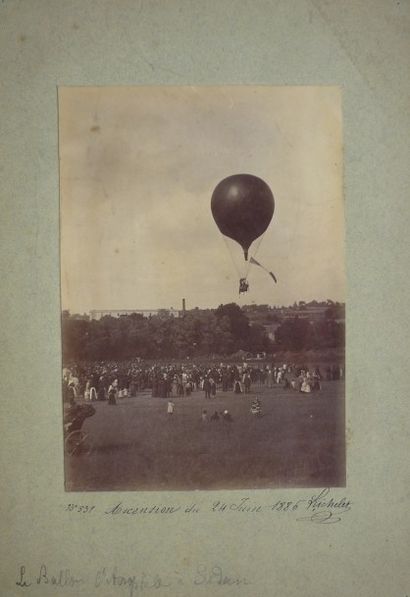 Photo originale
Ascension du ballon «L'Aérophile»...