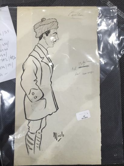 MICH Caricature de presse originale:
Louis Paulhan (1883-1963)
La grande figure de...