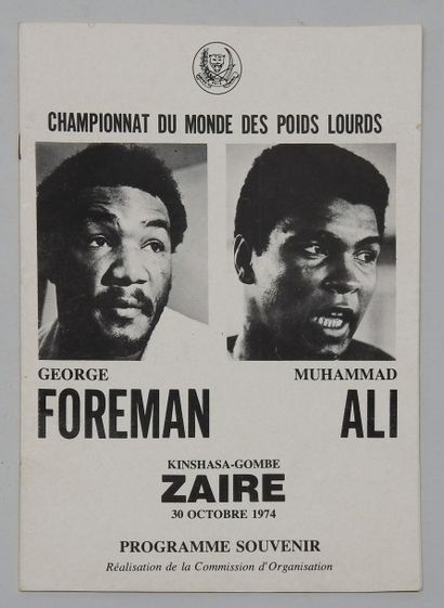 null Foreman/Ali, 1974
Championnat du Monde des Lourds
Kinshasa-Gombe, Zaïre 30/10/1974
Programme...