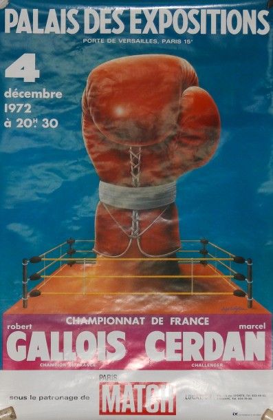 null Castiglioni/Cerdan
L'affiche du champt de France (4/12/1972) entre Gallois et...