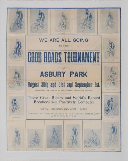 null 1895
We are all going... Good Roads Tournament, Asbury Park, 30/31/8-1/9/ 189?.
Promoted...