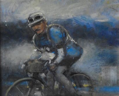 Jean-Michel Linfort, 2010 Tour de France, Petit-Breton bleu avec lunettes
Petit-Breton...