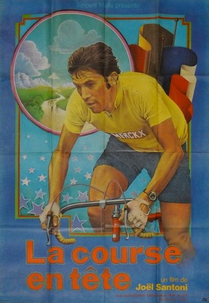 null Merckx
La course en tête
Affiche du film de Joël Santoni, 1974 (en maillot jaune).
156...
