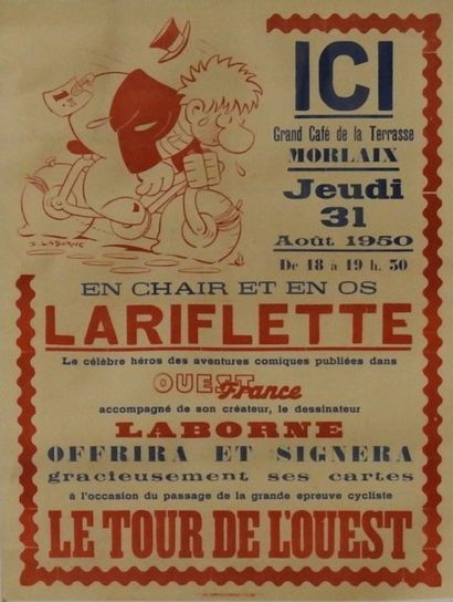 null Tour Ouest/Pélissier
Deux affiches, vers 1955
- En bristol:»Tous les cyclistes...