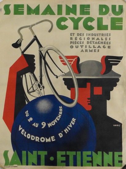 null Saint-Etienne/Salon
Superbe affiche entoilée
Semaine du cycle au Vélodrome d'hiver....
