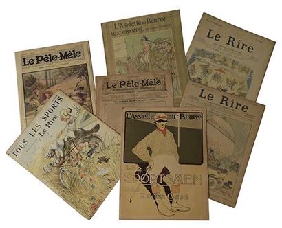 null Ensemble de 7 belles revues humoristiques de la Belle époque
Bel état, vélo...