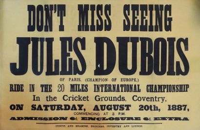 null Affiche «Don't Miss Seeing Jules Dubois»
Champion d'Europe, svp, dans le championnat...