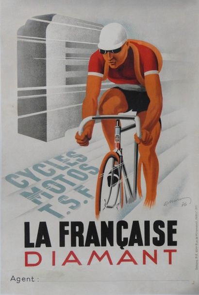 R Marcou Affiche «La Française Diamant»
Le géant-type avec lunettes, casquettes et...