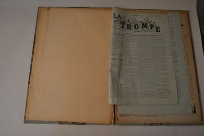 null LA TROMPE, 1897-98.
Reliure contenant les 22 premiers numéros de cette publication...