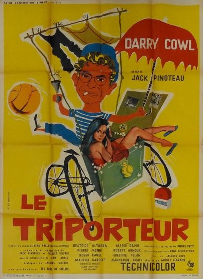 null Cinéma
Affiche neuve du film «Le Triporteur» de Jack Pinoteau
Avec Darry Cowl....