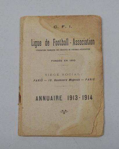 null Annuaire du CFI 1913-14,
Ligue de Football
Association fondée en 1910
Très mauvais...