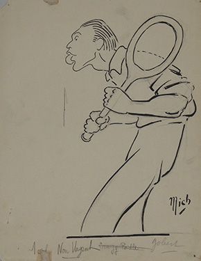 MICH Caricature de presse originale
Monsieur André Gobert (1890/1951)
Tire la langue...