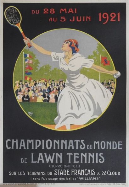 null Lenglen/Mondiaux/Terre battue/Stade Français/Saint-Cloud
Affiche des Championnats...