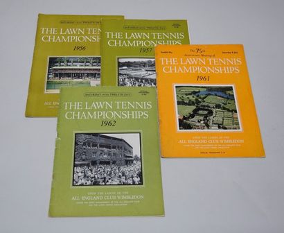 null 1956/62
Quatre Programmes de Wimbledon
The Lawn Tennis Championships (Saturday,...