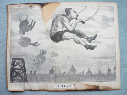 null Léotard
Superbe gravure sur bois de l'inventeur du trapèze volant, Jules Léotard
Il...