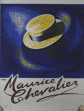 null Kiffer
Superbe lithographie «Maurice Chevalier»
Numérotée 11/25
Le canotier...