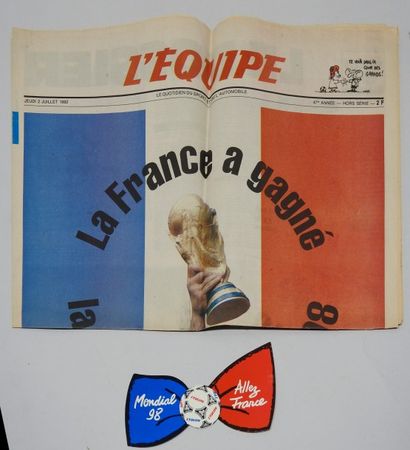 null Coupe du Monde 1998. Deux pièces
- Numéro spécial de L'Equipe après l'attribution...