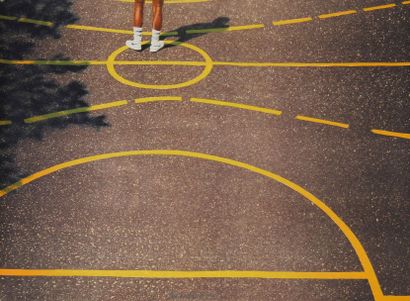 RECALCATI Lithographie «Les marques jaunes»
Ce sont celles d'un terrain de basket.
Numérotée...