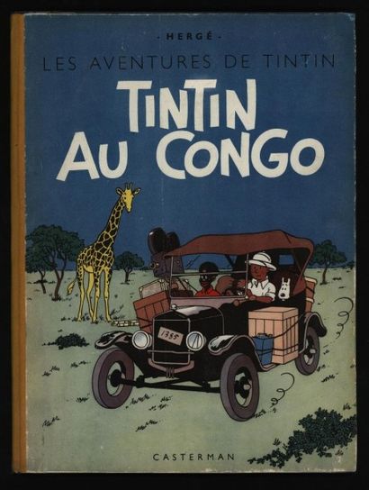 HERGÉ Tintin au Congo
Edition originale 4ème plat B1
Tirage 30000 exemplaires 1946
Très...