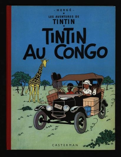 HERGÉ Tintin au Congo 4ème plat B27 bis 1960
Très bel exemplaire, discrets frottements...
