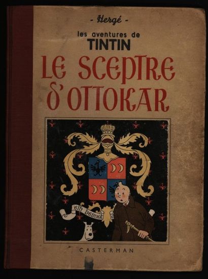 HERGÉ Tintin Le sceptre d'Ottokar 4ème plat A17 1941
Petite image collée, 4 HT
Etat...