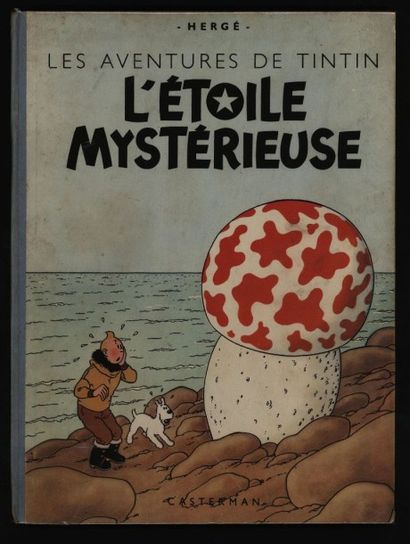 HERGÉ Tintin L'étoile mystérieuse 4ème plat B1 papier épais dos bleu
Tirage 16650...