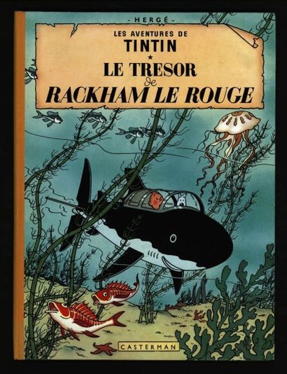 HERGÉ Tintin Le Trésor de Rackham le Rouge 4ème plat B35 1964
Superbe exemplaire,...