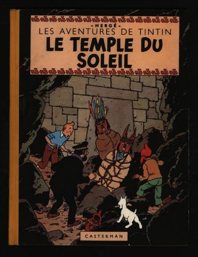 HERGÉ Tintin Le Temple du Soleil
Edition originale française (deux symboles incas)...
