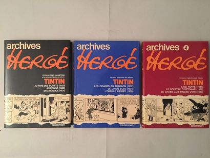 HERGÉ Les tomes 1 3 4 des archives Herge (1 en réédition)
Etat neuf