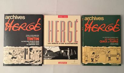 HERGÉ Les tomes 1 et Quick et Flupke des archives Herge (1 en réédition)
Etat neuf
On...