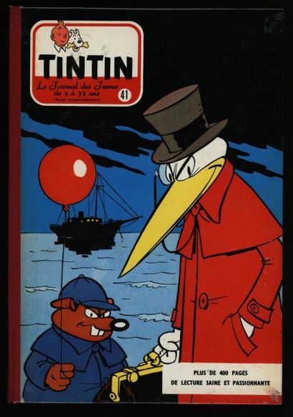 null JOURNAL DE TINTIN Reliure 41 du Tintin Belge
Bel exemplaire, petit frottement...