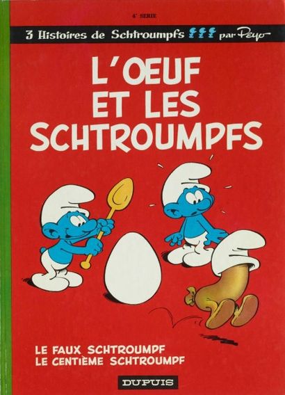PEYO Les Schtroumpfs
L'oeuf et les schtroumpfs
Edition originale Très bel état, légères...