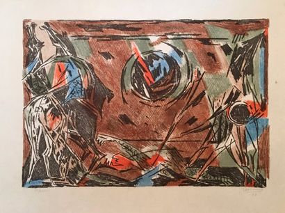 Jean Bertholle

Composition, 1973

Lithographie...