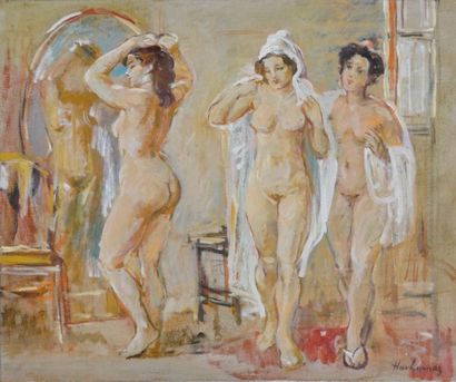 null Hovhannes Haroutounian

Femmes au bain 

Huile sur toile signée en bas à droite

60...