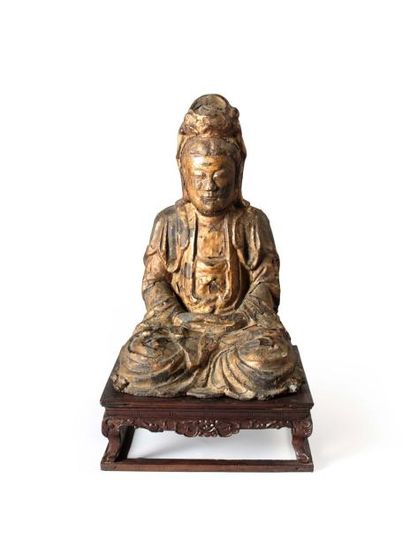 null Chine

Bouddha en position de dhyana mudra en bronze

XVIII°

H 31 cm