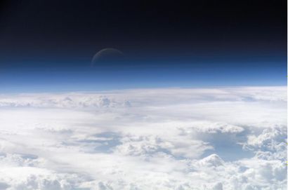null NASA Rare effet d'optique dû à l'atmosphère terrestre faisant apparaître un...