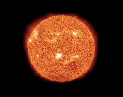 null NASA Observation d'importantes éruptions solaires. Février 2011. Tirage chromogénique...