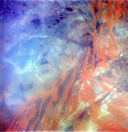 null NASA Spectaculaire vue de la Terre, Mission Gémini IV. Désert du Sahara et Algérie...