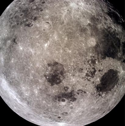 null NASA Impressionante vue de la face cachée de la lune. Mission Apollo 8, décembre...