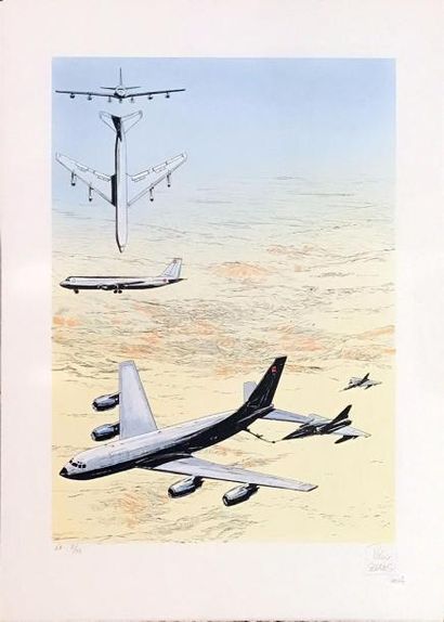 SERRE Recherche sur l'aviation, 2004
Lithographie en couleurs signée, un des EA sur...
