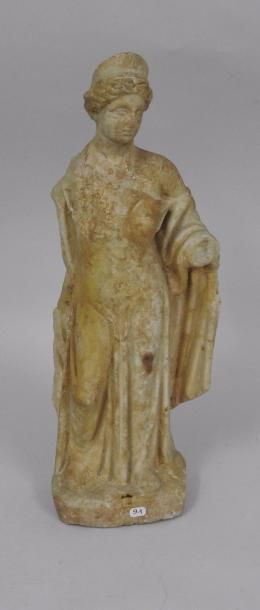 null Statue de la Déesse Vénus diadémée demi drapée. Epoque romaine des premiers...