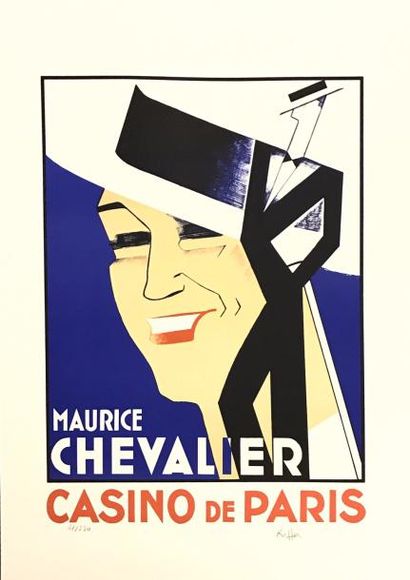 null Charles Kiffer 

Affiche sérigraphique Maurice Chevalier au Casino de Paris...