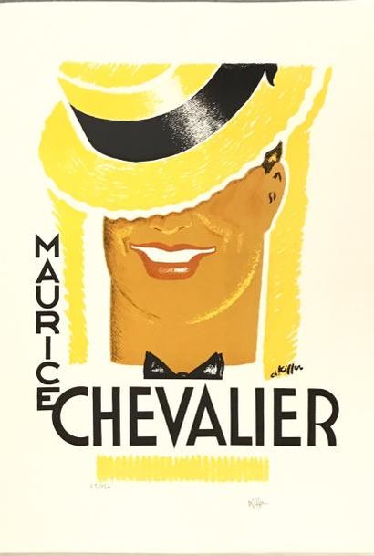 null Charles Kiffer 

Affiche sérigraphique Maurice Chevalier signée en bas à droite...
