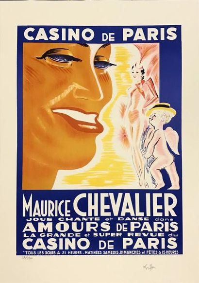 null Charles Kiffer 

Maurice Chevalier au casino de Paris pour « Amours de Paris »...