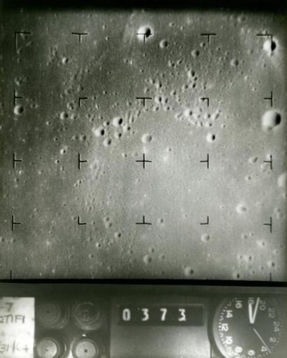 null Nasa. Photographie du sol lunaire depuis la sonde "Ranger VII". Photographie...