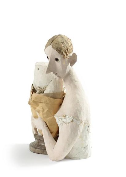 Jean-Jules CHASSE-POT (1933-2010) Le paquet cadeau, 1996
Sculpture en papier mâché...
