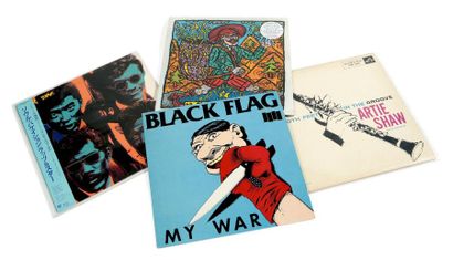 Raymond Pettibon (né en 1957) Black Flag My War
Impression sur pochette et disque...
